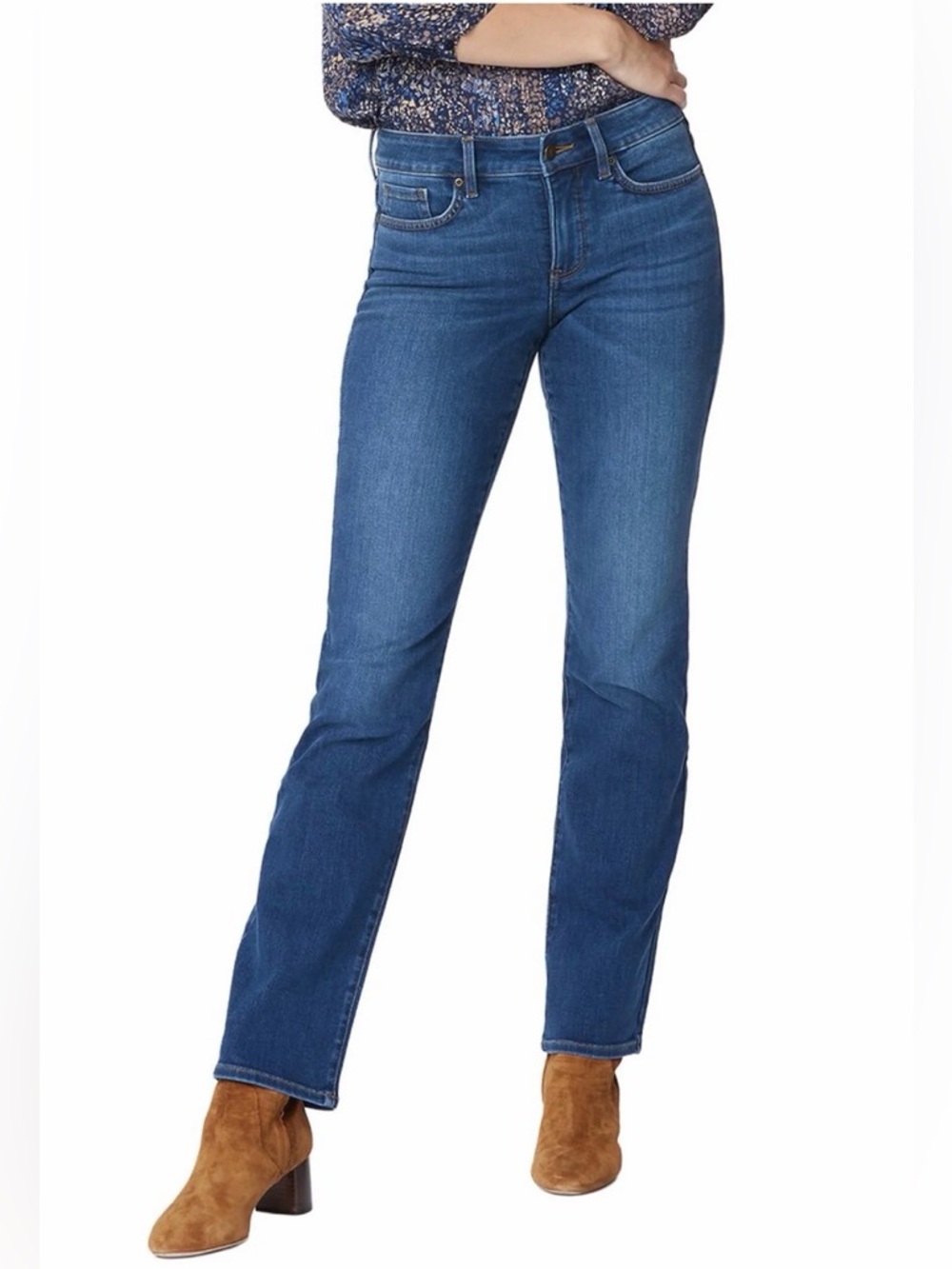 NYDJ  Marilyn Straight Leg Lift x Tuck Jeans Presidio Wash Size 6 NWT